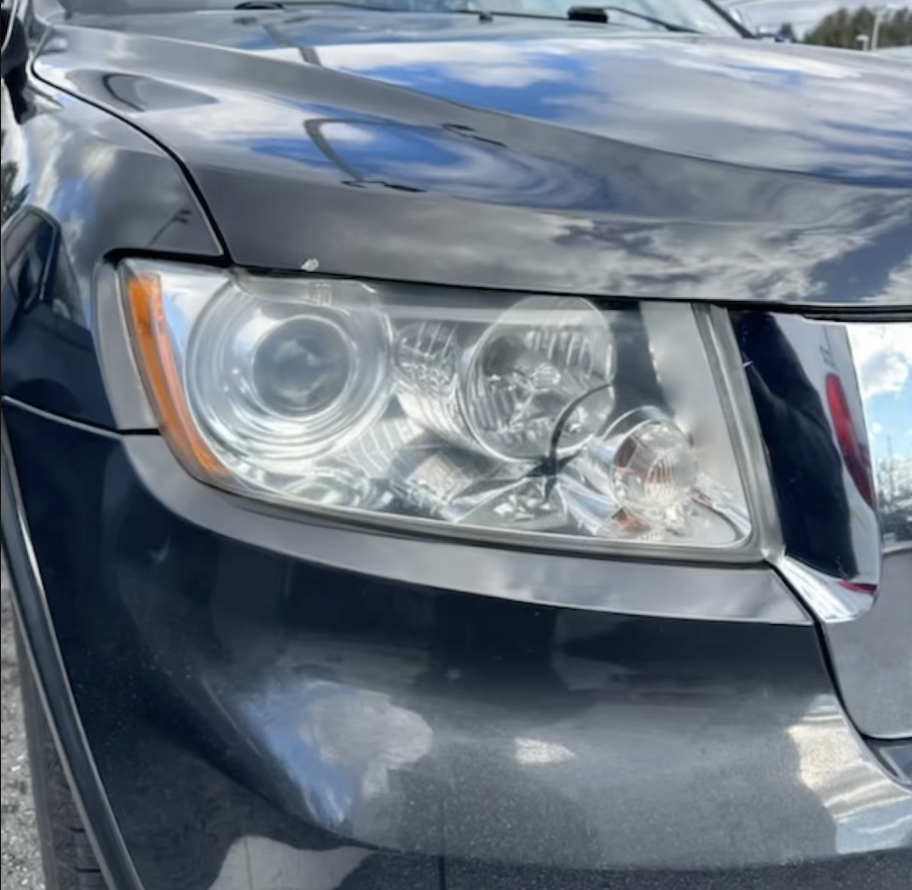 Bumper restored after repair