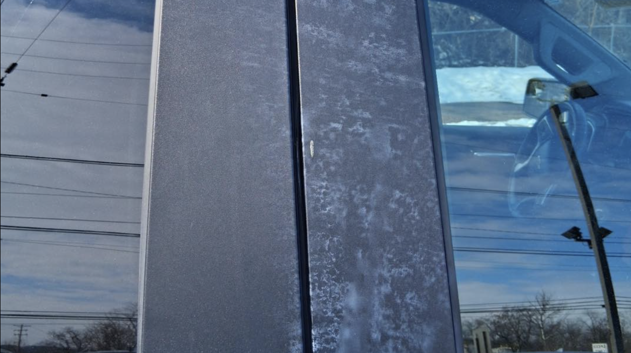 Exterior damage before repair