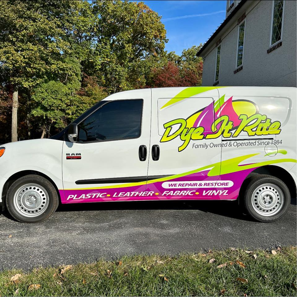 Dye It Rite mobile service van at a dealership