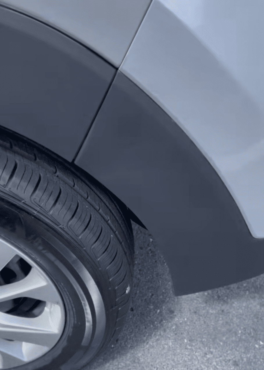 Bumper restored by sublet cosmetic repair service