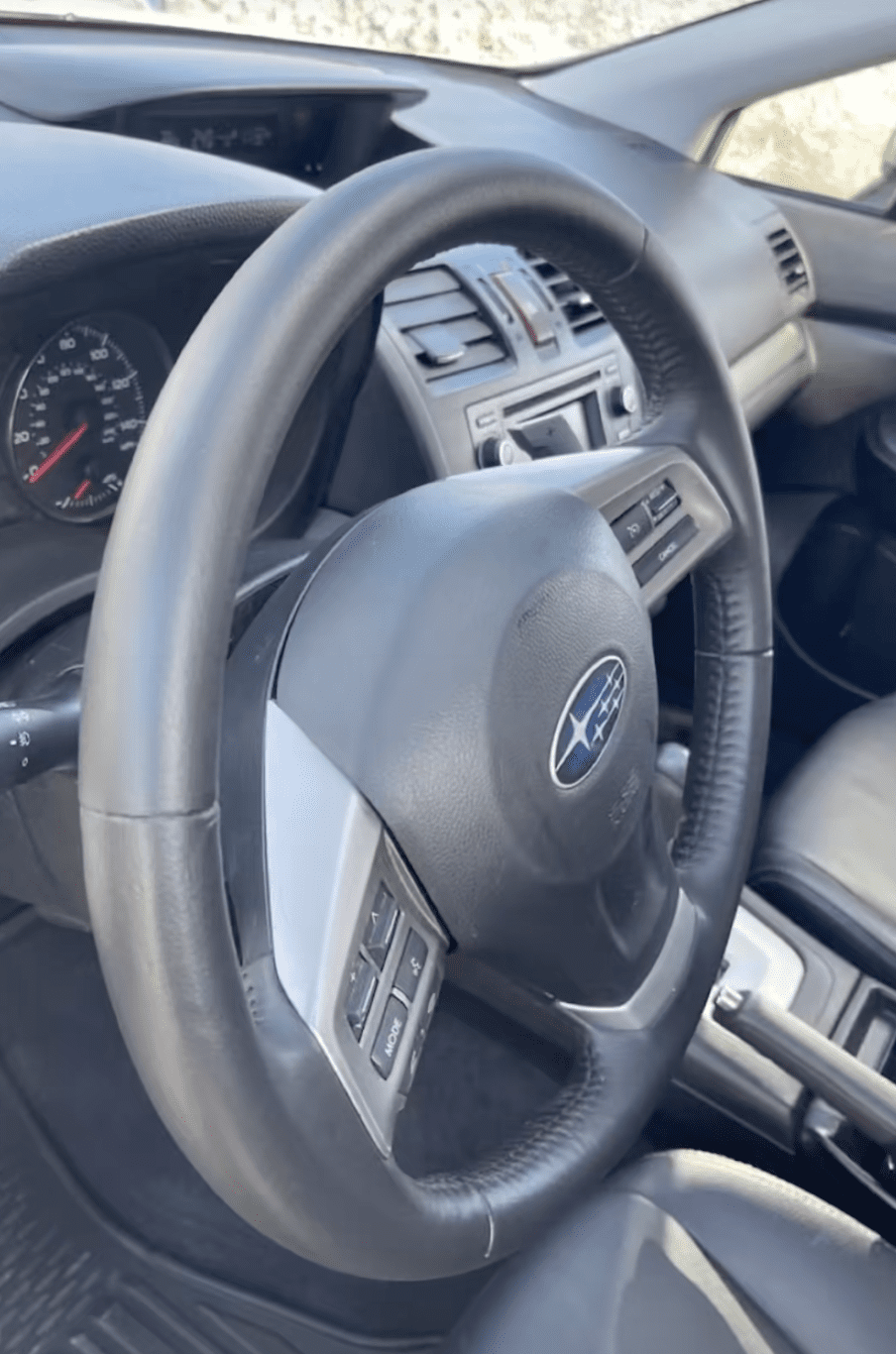 Restored steering wheel by mobile sublet repair service