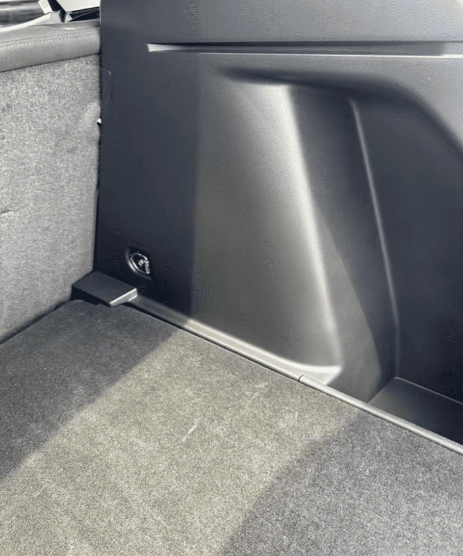 Restored plastic trim for fleet rental vehicle