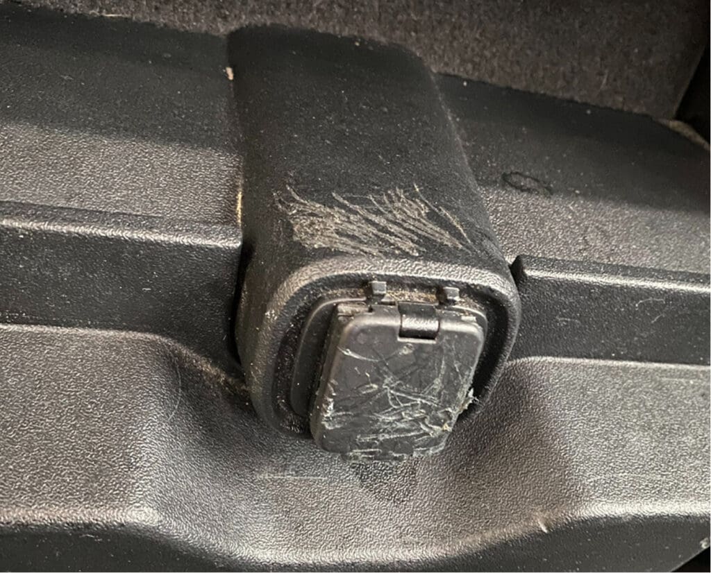 Vehicle damage before cosmetic repair in Philadelphia PA