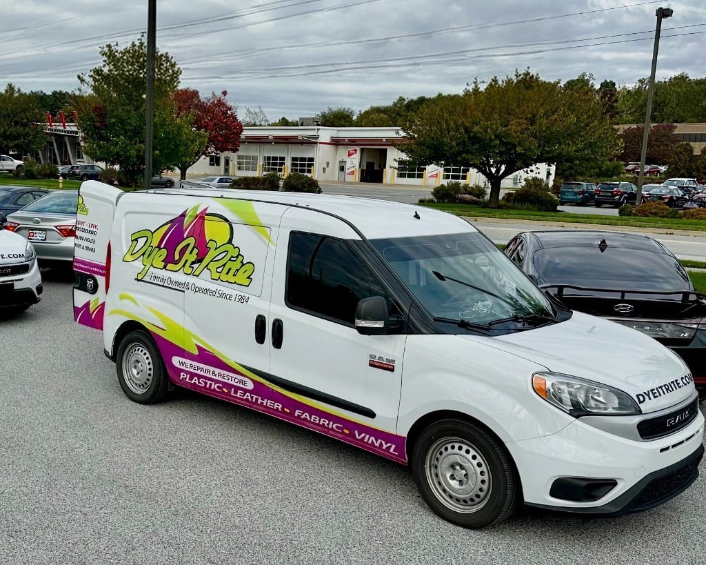 Dye It Rite mobile reconditioning vans serving Philadelphia PA dealership reconditioning programs