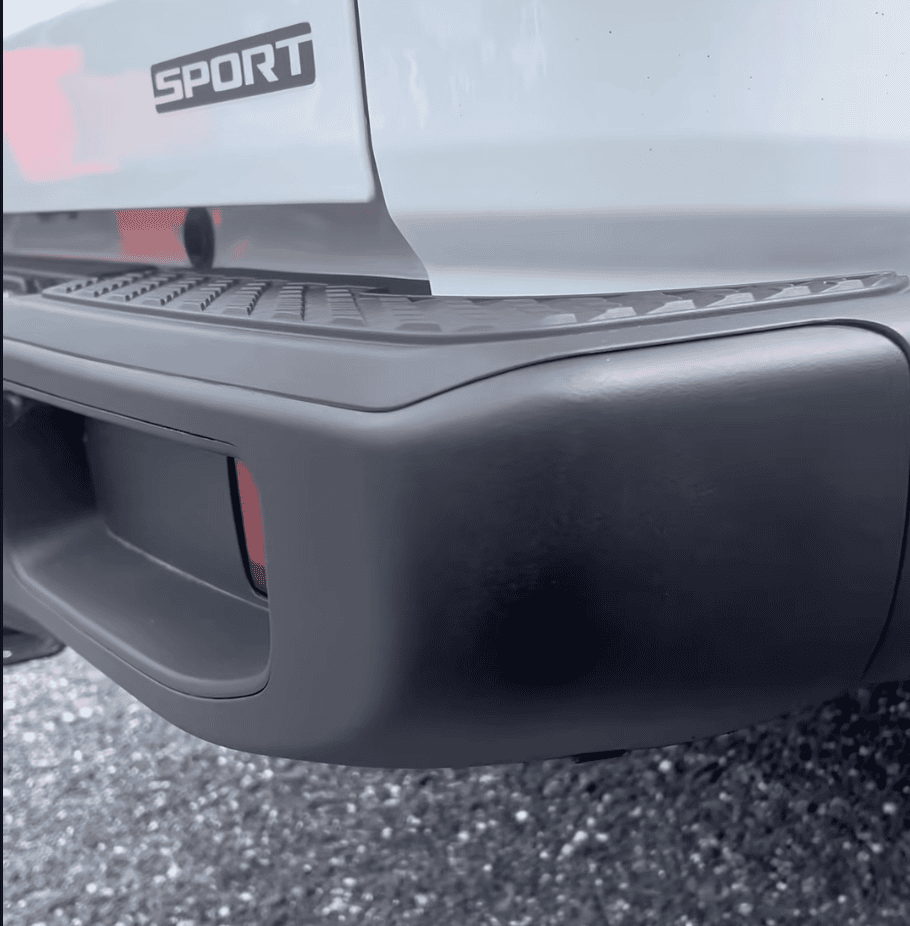 Minor paint and bumper repair on a vehicle bumper in Lancaster PA