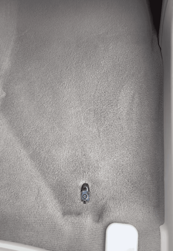 Clean carpet after deep extraction during auto detailing in Allentown
