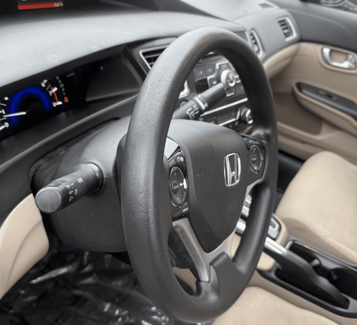 Car interior restored after professional detailing in Allentown PA