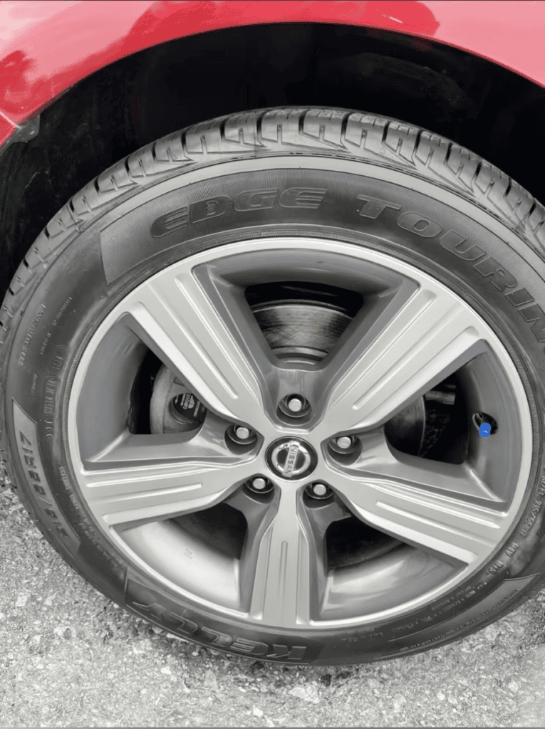 Alloy wheel restored after rim repair in York PA