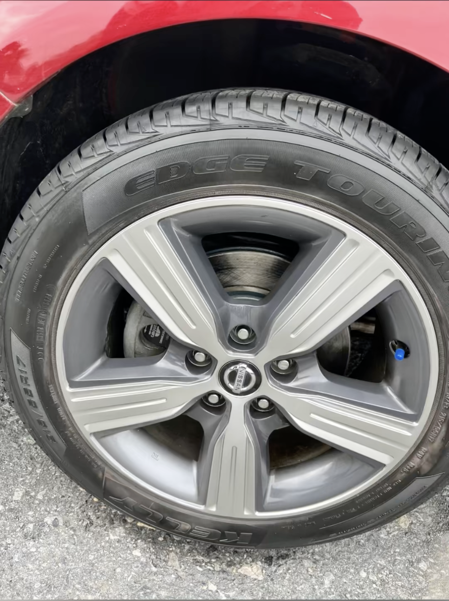Alloy wheel restored after rim repair in York PA
